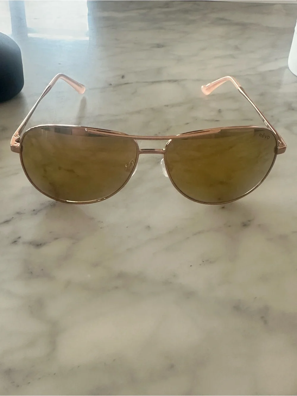 Revo - Relay Rose Gold Aviator Sunglasses